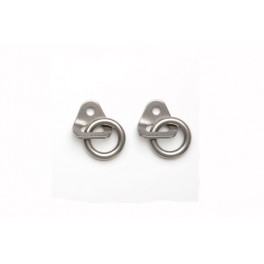 Plaqueta Fixe-2 y anillo inox  Fixe 10 mm